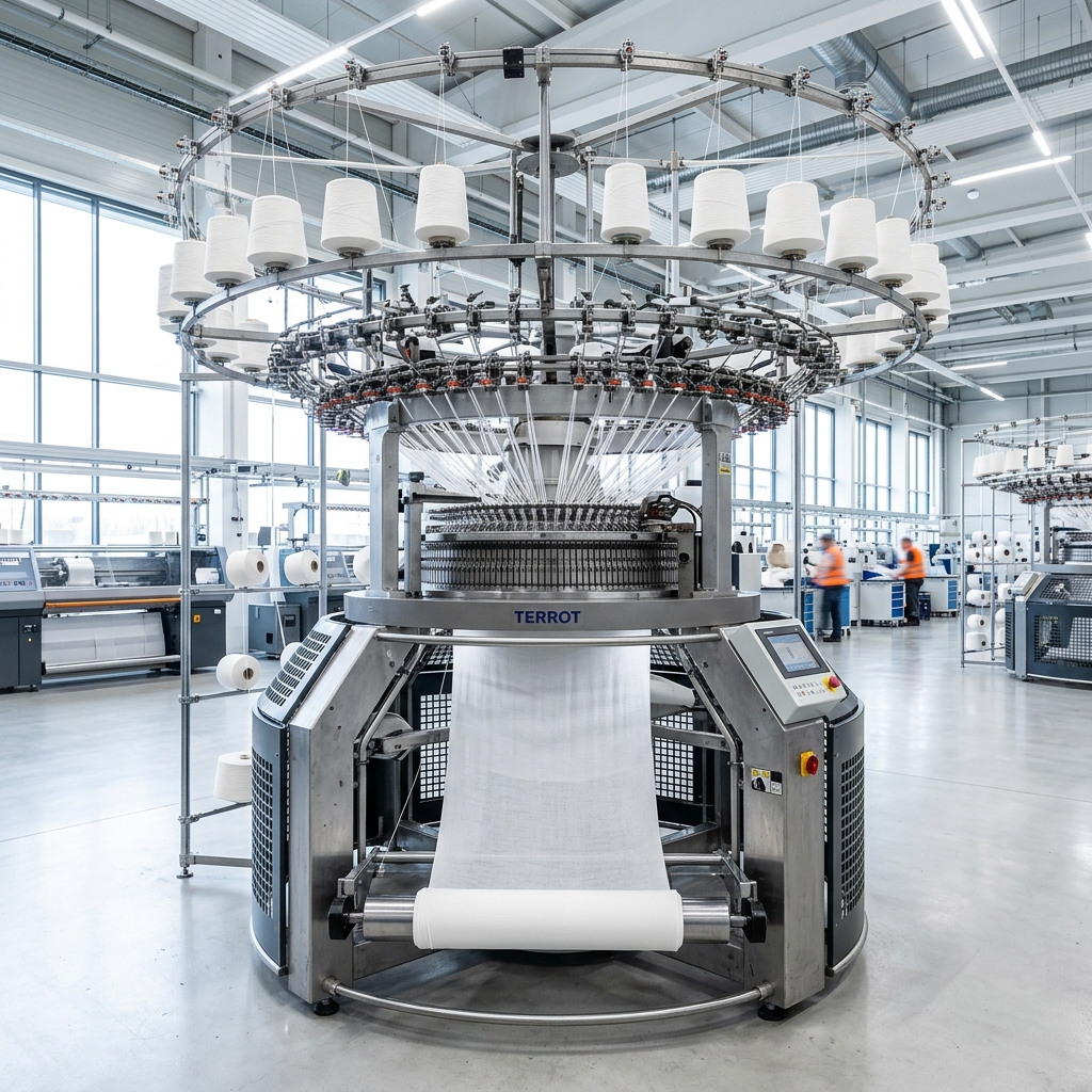 Textile workforce and machinery